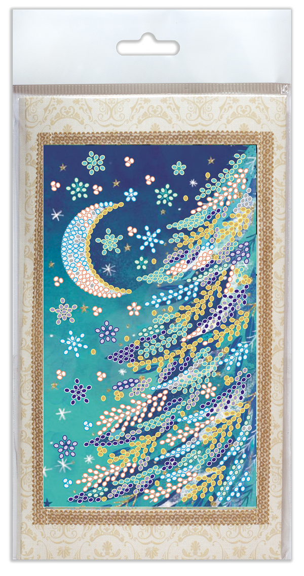 DIY Bead embroidery postcard kit