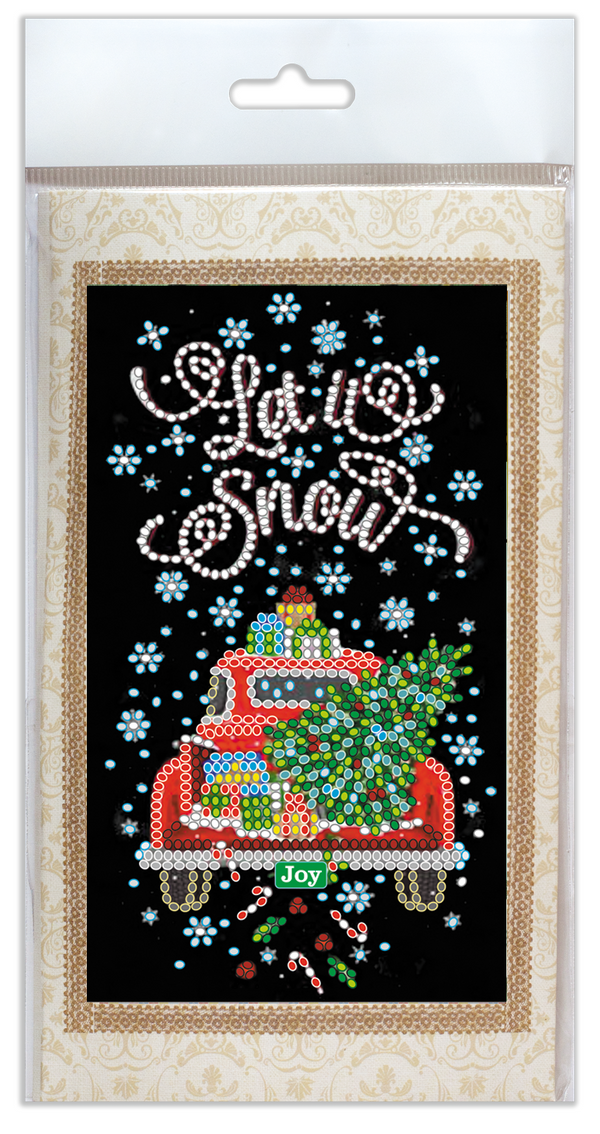 DIY Bead embroidery postcard kit