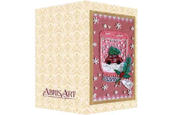 DIY Bead embroidery postcard kit