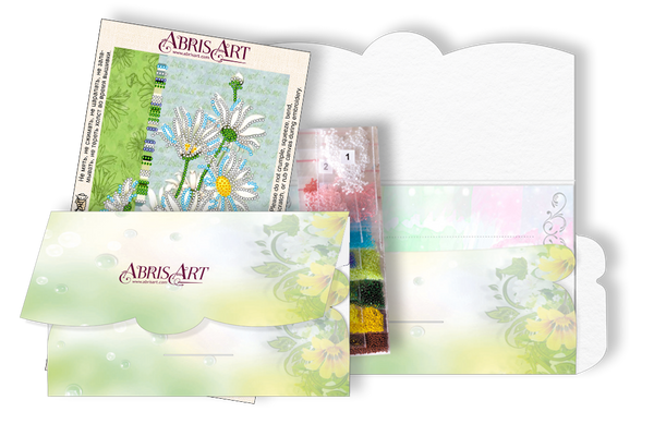 DIY Bead embroidery postcard kit