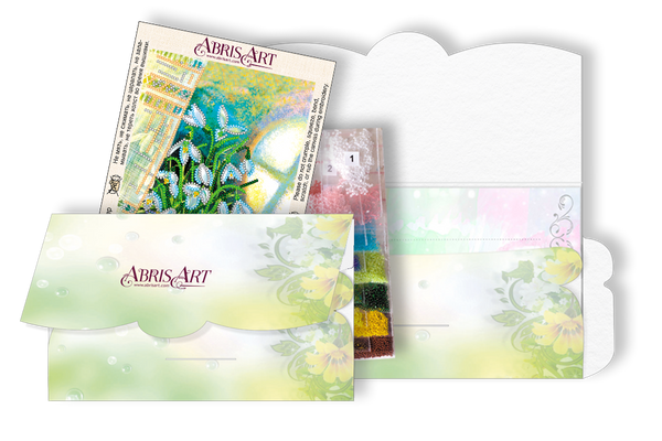 DIY Bead embroidery postcard kit