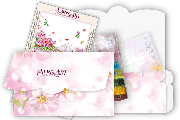 DIY Bead embroidery postcard kit