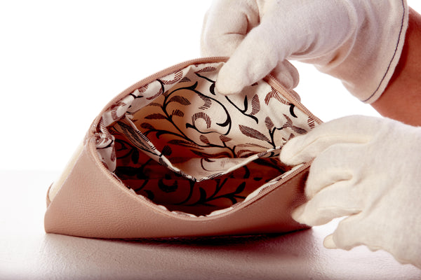 DIY Bead Embroidery kit Leatherette cosmetic bag