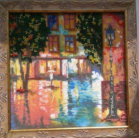 Canvas for bead embroidery