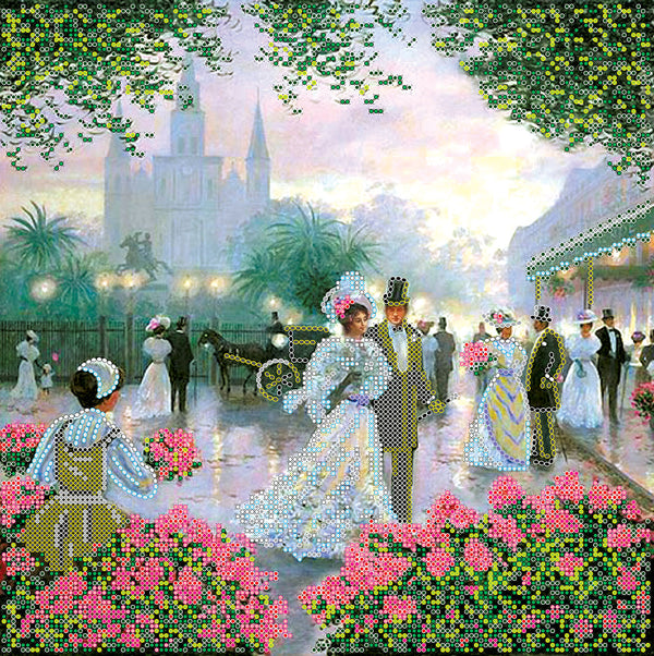 Canvas for bead embroidery
