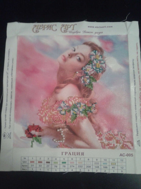 Canvas for bead embroidery