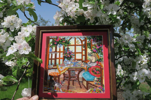 Canvas for bead embroidery