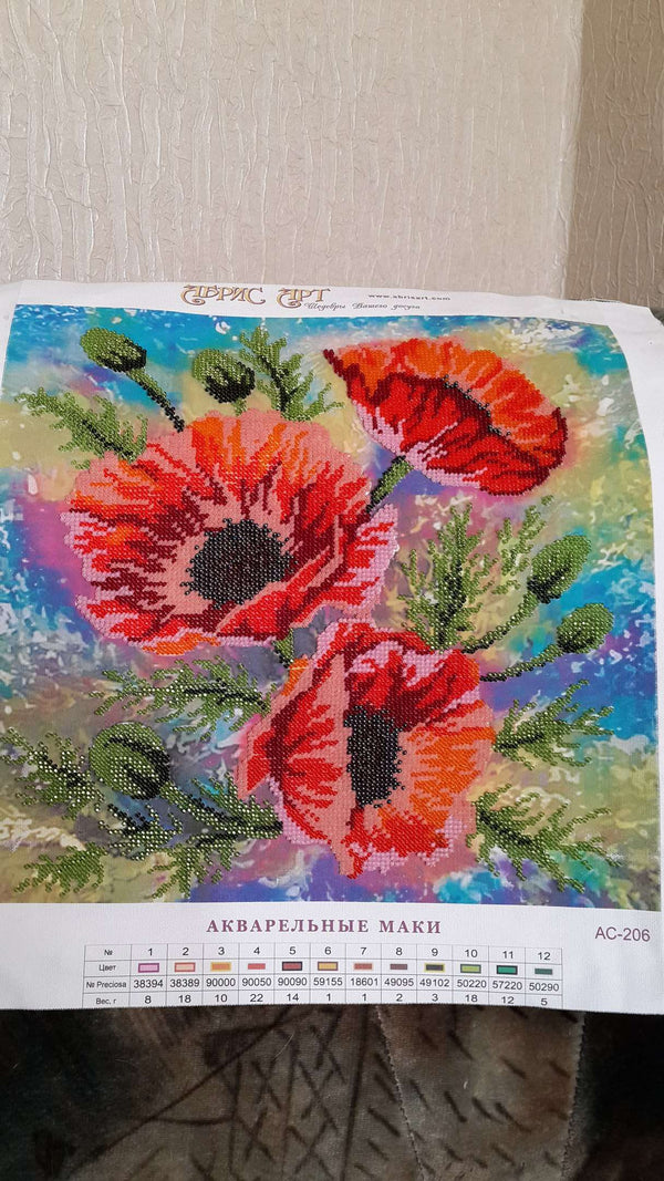 Canvas for bead embroidery