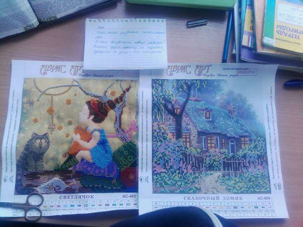 Canvas for bead embroidery