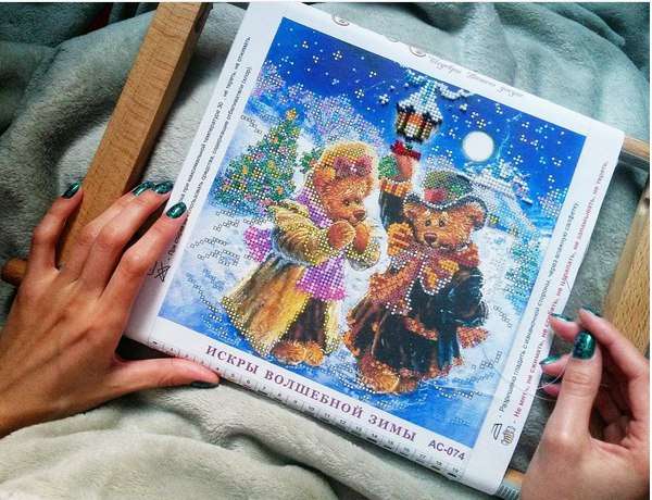 Canvas for bead embroidery