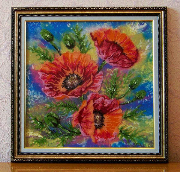 Canvas for bead embroidery