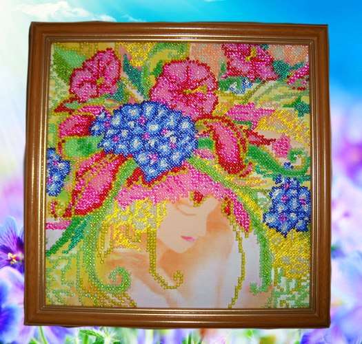 Canvas for bead embroidery