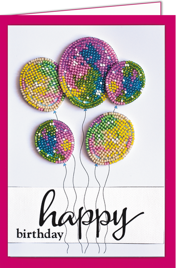 DIY kit postcard 3D for embroidery with beads