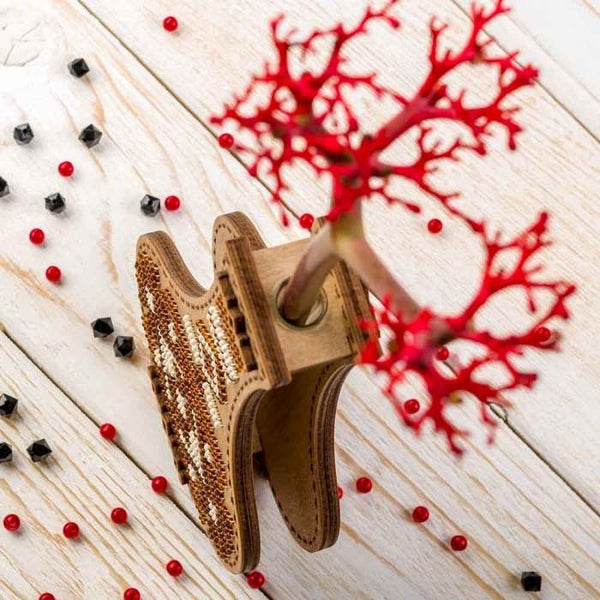 DIY Bead Embroidery on wood kit