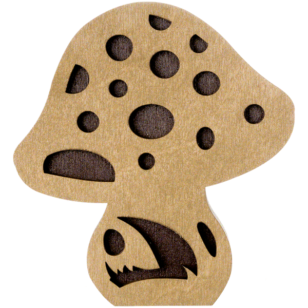 Bead organizer with wooden lid