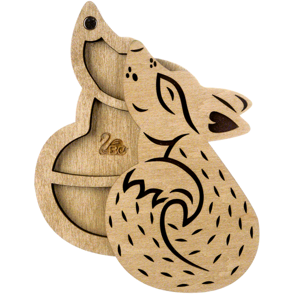 Bead organizer with wooden lid