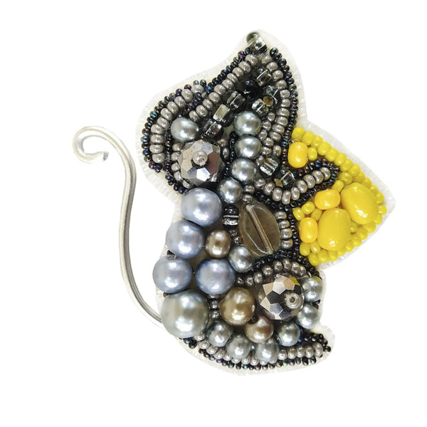 Beadwork kit for creating broоch