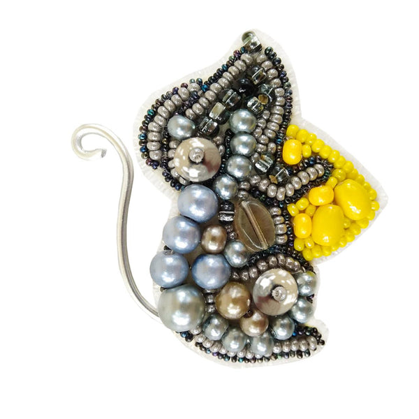 Beadwork kit for creating broоch