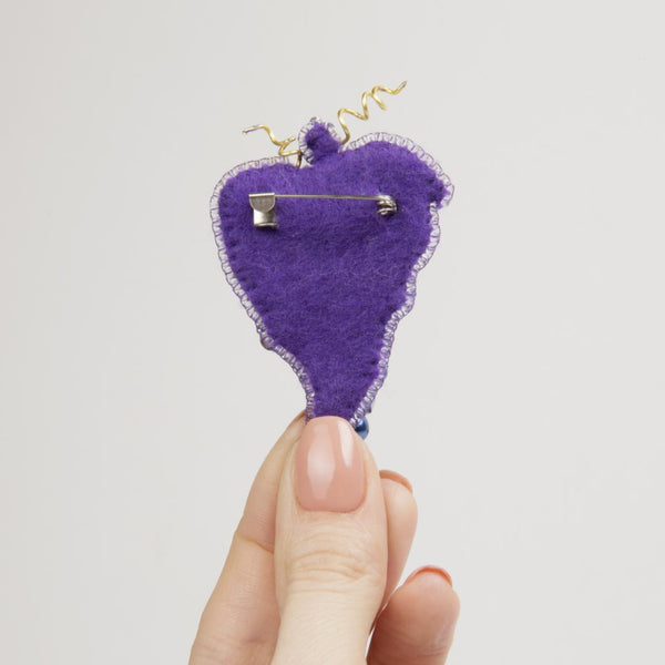 Beadwork kit for creating broоch