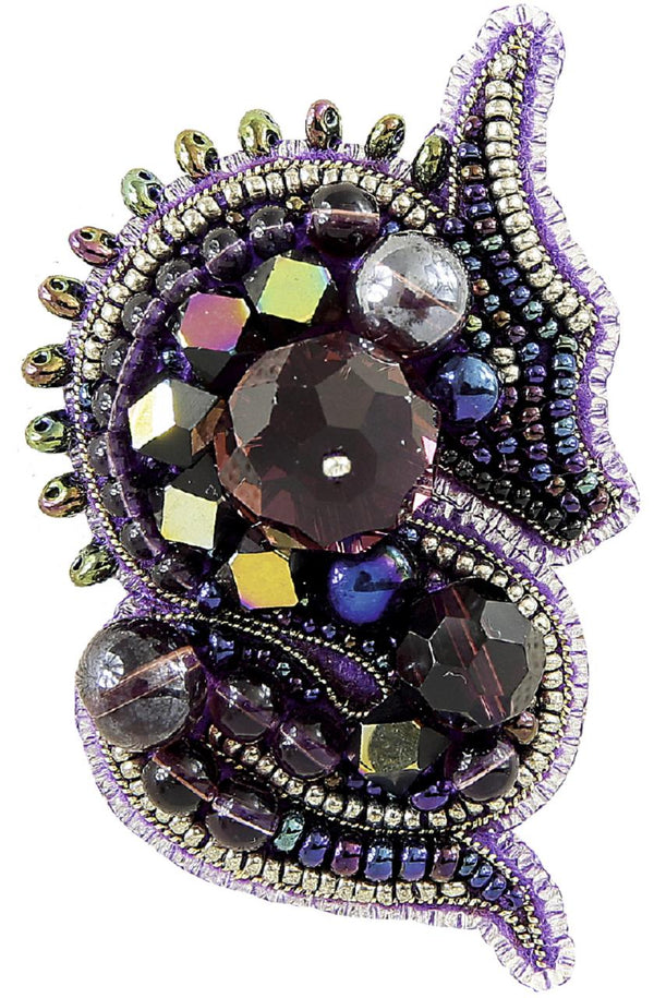 Beadwork kit for creating broоch