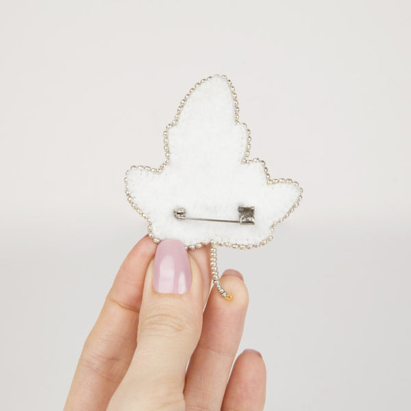 Beadwork kit for creating broоch