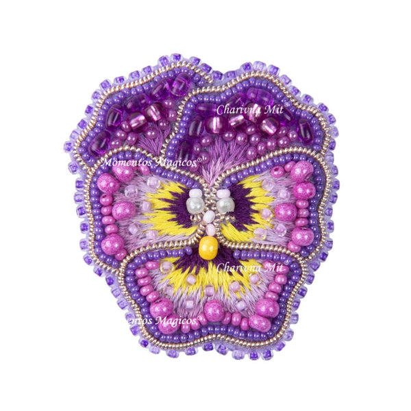Beadwork kit for creating broоch