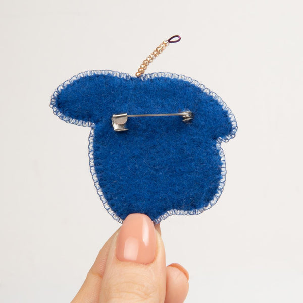 Beadwork kit for creating broоch