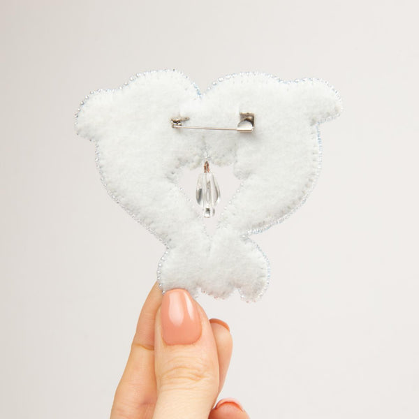 Beadwork kit for creating broоch