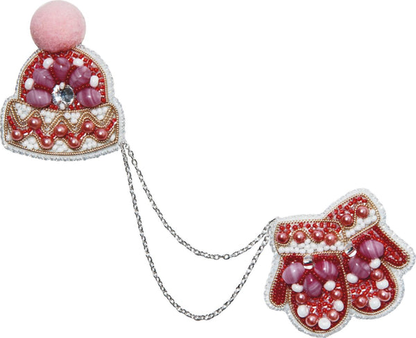 Beadwork kit for creating broоch