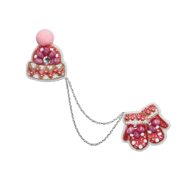 Beadwork kit for creating broоch