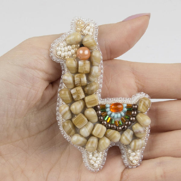 Beadwork kit for creating broоch