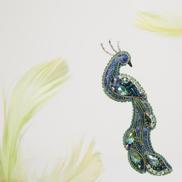 Beadwork kit for creating broоch