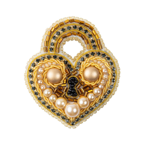 Beadwork kit for creating broоch