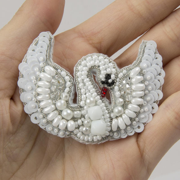 Beadwork kit for creating broоch