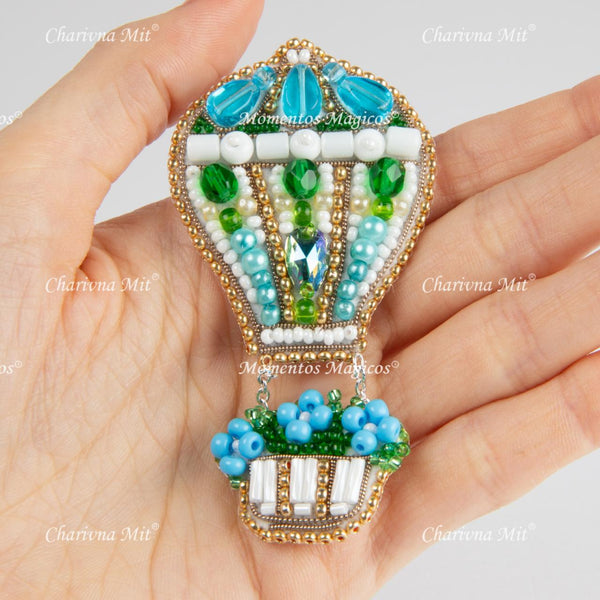 Beadwork kit for creating broоch