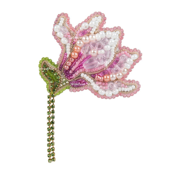 Beadwork kit for creating broоch