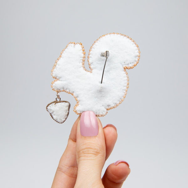 Beadwork kit for creating broоch