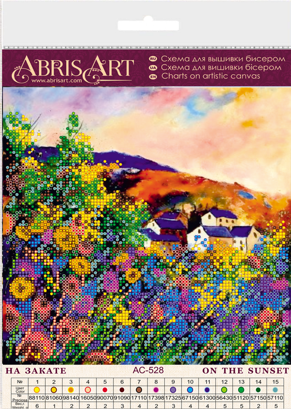 Canvas for bead embroidery