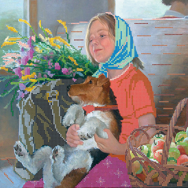 Canvas for bead embroidery