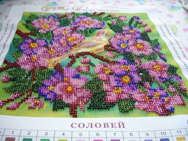 Canvas for bead embroidery