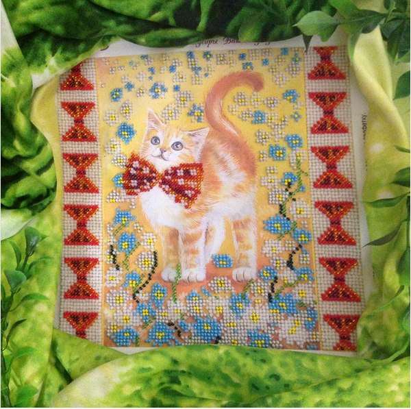 Canvas for bead embroidery