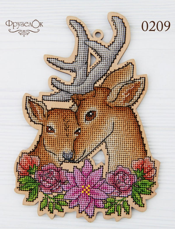 DIY Cross stitch kit on wood