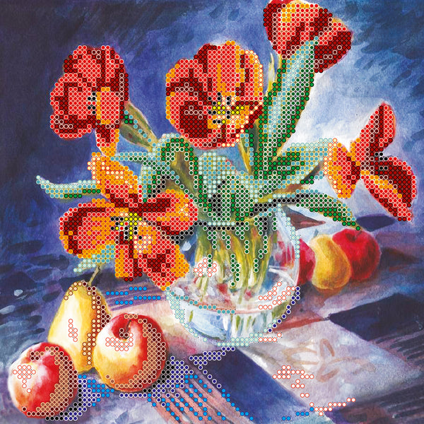 Canvas for bead embroidery