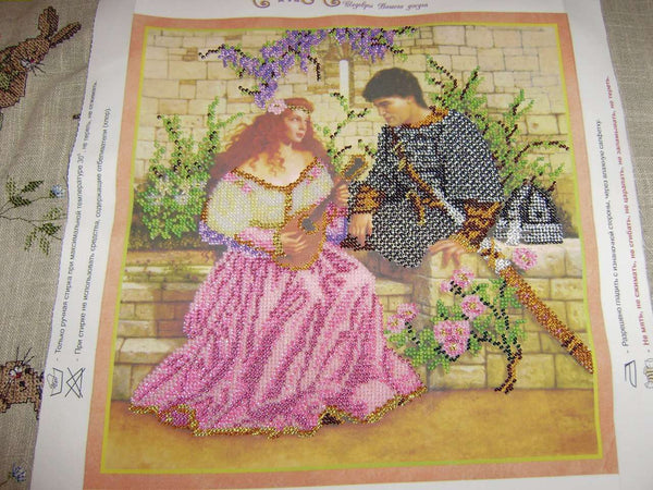 Canvas for bead embroidery