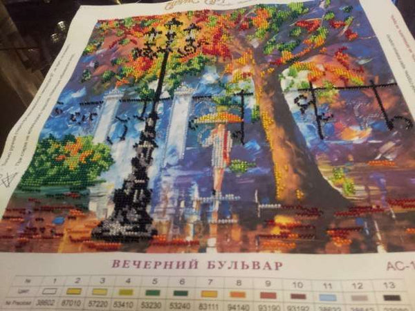 Canvas for bead embroidery