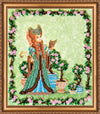 DIY Bead Embroidery Kit "Louisa" 8.7"x9.8" / 22.0x25.0 cm