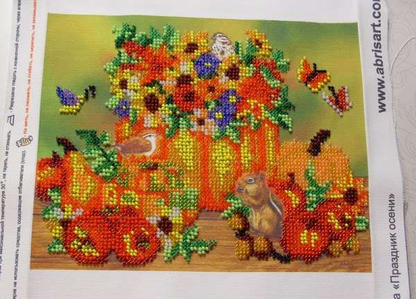 Canvas for bead embroidery