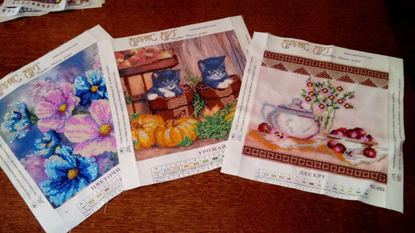 Canvas for bead embroidery