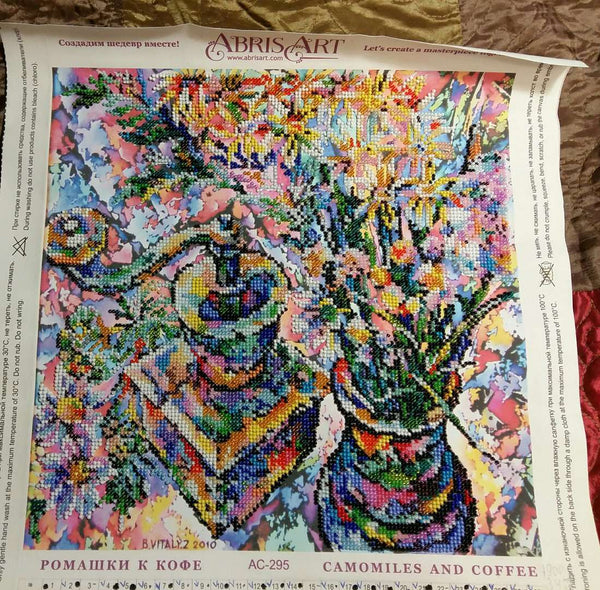 Canvas for bead embroidery