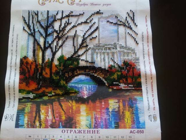 Canvas for bead embroidery